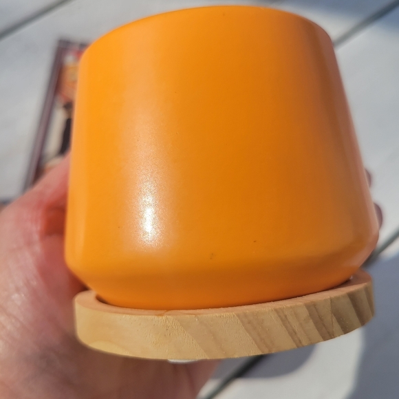 Orange & Yellow Succulent Planters ~ Vases  Candle Holders Boho  Cottage FINAL! - Picture 8 of 16